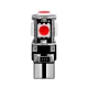 LED izzó 12V T10 5SMD LED piros CANBUS