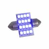 LED izzó 24V szofita 16 SMD LED 31mm kék