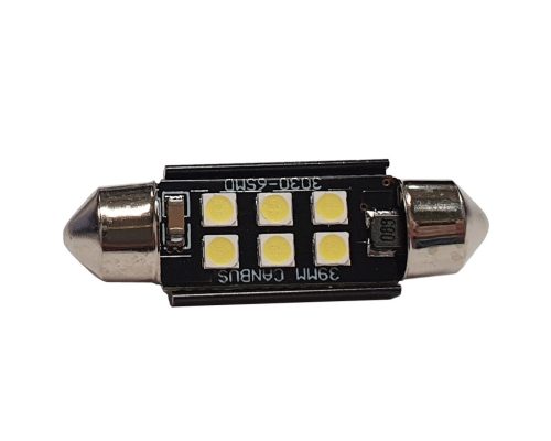 LED izzó 24V szofita 6 SMD 39mm fehér CANBUS
