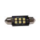 LED izzó 24V szofita 6 SMD 39mm fehér CANBUS