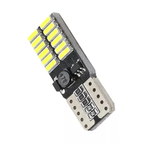 LED izzó 24V T10 24SMD LED FEHÉR CANBUS
