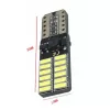 LED izzó 24V T10 24SMD LED FEHÉR CANBUS
