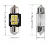 LED izzó 24V szofita 6 SMD LED 31mm FEHÉR CANBUS