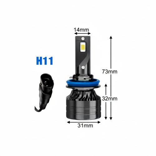 LED fényszóró izzó H11 12/24V Párban M-Power