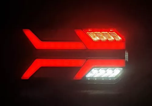 Full LED hátsó lámpa Neon hatású, Dinamikus irányjelzővel 12/24V Bal