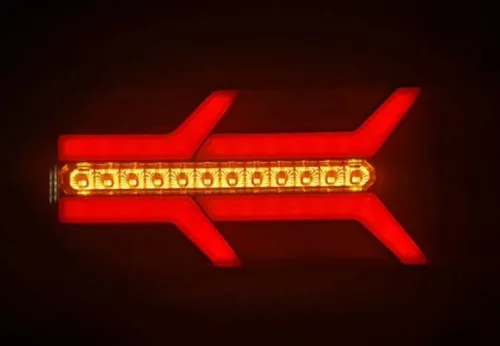 Full LED hátsó lámpa Neon hatású, Dinamikus irányjelzővel 12/24V Jobb