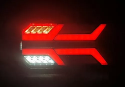 Full LED hátsó lámpa Neon hatású, Dinamikus irányjelzővel 12/24V Jobb