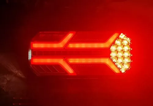 Full LED hátsó lámpa Neon hatású, Dinamikus irányjelzővel 12/24V Jobb
