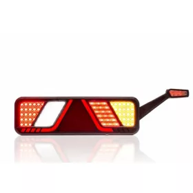   Full LED hátsó lámpa háromszög prizmával "A" design 24V Jobb+ gumilámpa