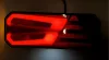 Full LED Dinamikus hátsó lámpa háromszög prizmával 12/24V Bal