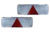 Full LED hátsó lámpa, háromszög prizmával, 24V PÁRBAN