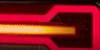 Full LED hátsó lámpa Csont Forma Neon hatású, Dinamikus irányjelzővel 12/24V Bal