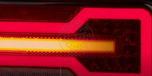 Full LED hátsó lámpa Csont Forma Neon hatású, Dinamikus irányjelzővel 12/24V Bal