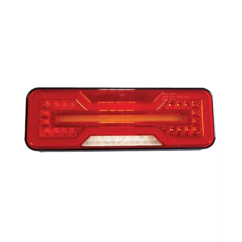 Full LED hátsó lámpa Csont forma Neon hatású, Dinamikus irányjelzővel 12/24V JOBB