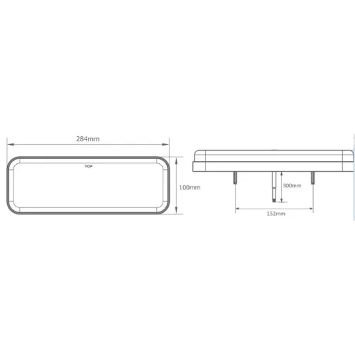 Full LED hátsó lámpa Csont forma Neon hatású, Dinamikus irányjelzővel 12/24V JOBB
