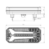 Full LED hátsó lámpa 5 funkciós 12/24V Neon Bal/Jobb