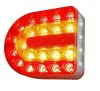 LED hátsó lámpa "U" alakú, rendszám megvilágítással