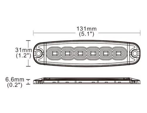 EXTRA SLIM LED komplett hátsó lámpa 12/24V