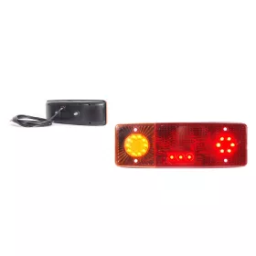 LED hátsó lámpa 3kamrás BAL 12/24V