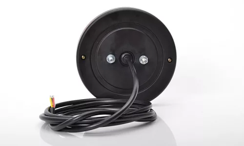 LED hátsó lámpa kör piros búrával 3 funkciós