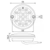 LED lámpa DASTERI fék+helyzet+index 9-33V