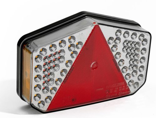 Full LED hátsó lámpa 7 funkciós háromszög prizmával Bal 12V