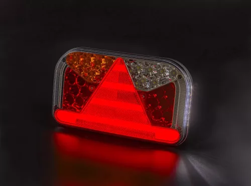 Full LED hátsó lámpa kerekített 5 funkciós Bal