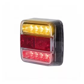   Új LED hátsó lámpa kocka 12/24V 3funkciós+rendszám vill.