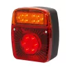 LED hátsó lámpa kocka 12/24V 3funkciós+rendszám vill.