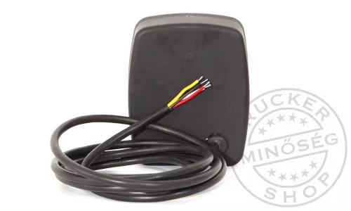LED hátsó lámpa kocka 12/24V 3funkciós+rendszám vill.