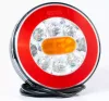 LED hátsó lámpa kör 3 funkciós ÚJ 12-36V