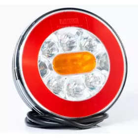 LED hátsó lámpa kör 3 funkciós ÚJ 12-36V