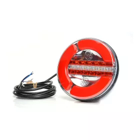 LED tolató- / ködlámpa helyzetjelzővel Kerek 12/24V