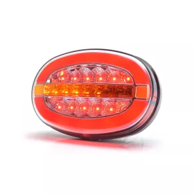 LED tolató- / ködlámpa helyzetjelzővel Ovális 12/24V