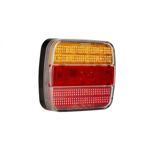 Full LED hátsó lámpa kocka 12/24V 3funkciós+rendszám vill.