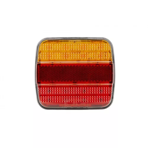 Full LED hátsó lámpa kocka 12/24V 3funkciós+rendszám vill.