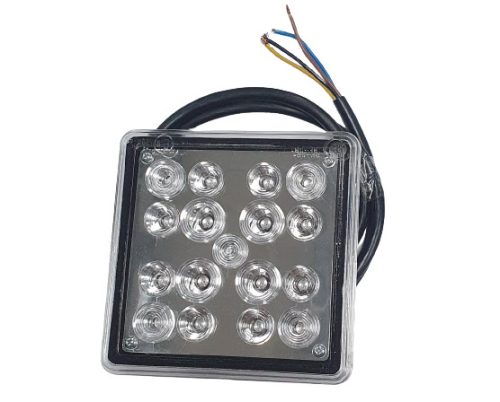 LED hátsó lámpa kocka 12V 3funkciós