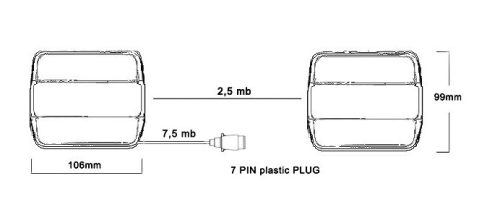 Full LED vendéglámpa szett színes búrával 12V