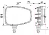 JCB full LED fényszóró Jobb
