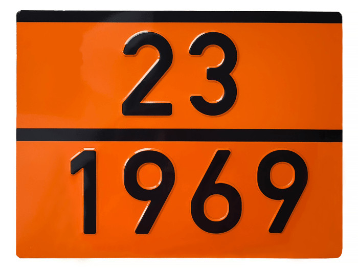 Image of ADR tábla számozott 23/1969 izobután