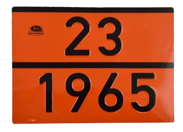 Image of ADR tábla számozott 23/1965 LPG