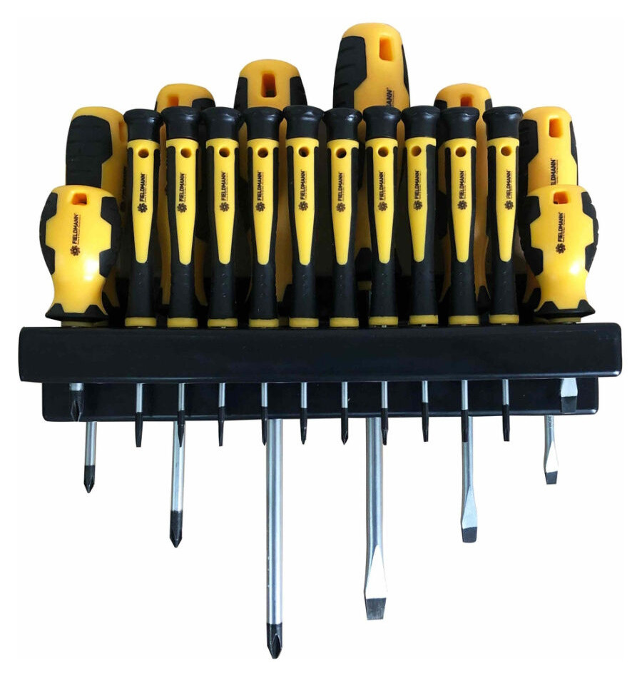 Image of Bővített csavarhúzó készlet műanyag tartóval 18 db-os