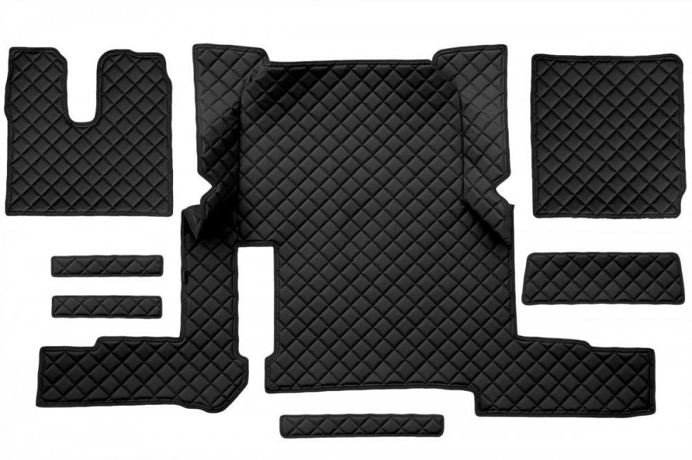 Image of Bőr teljes padló borítás MAN TGX 2018-tól Automata (Egy fiókos) FEKETE