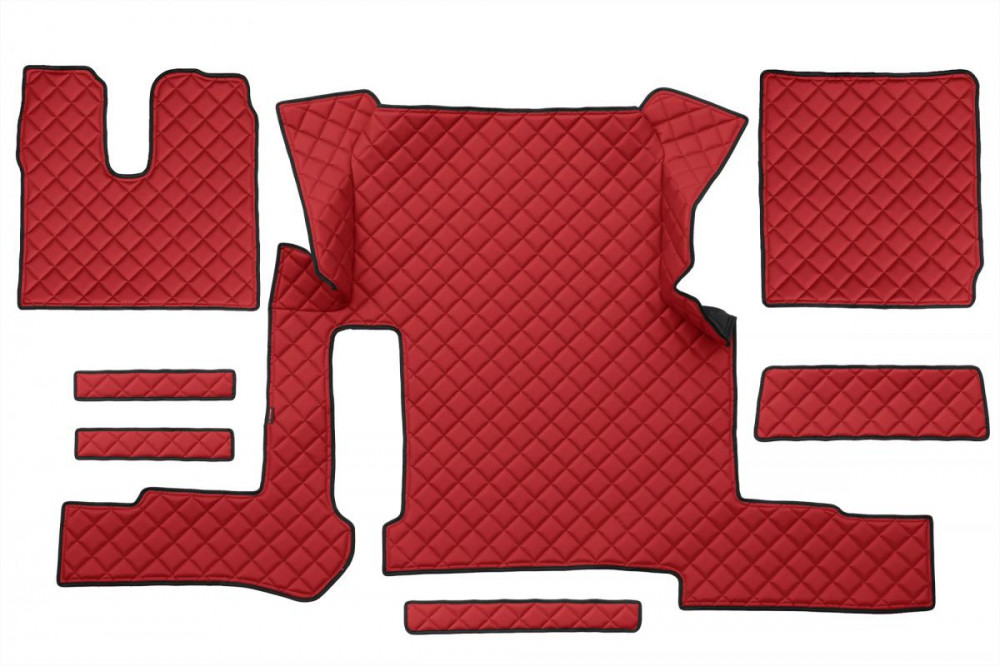 Image of Bőr teljes padló borítás MAN TGX 2018-tól Manual (Egy fiókos) PIROS