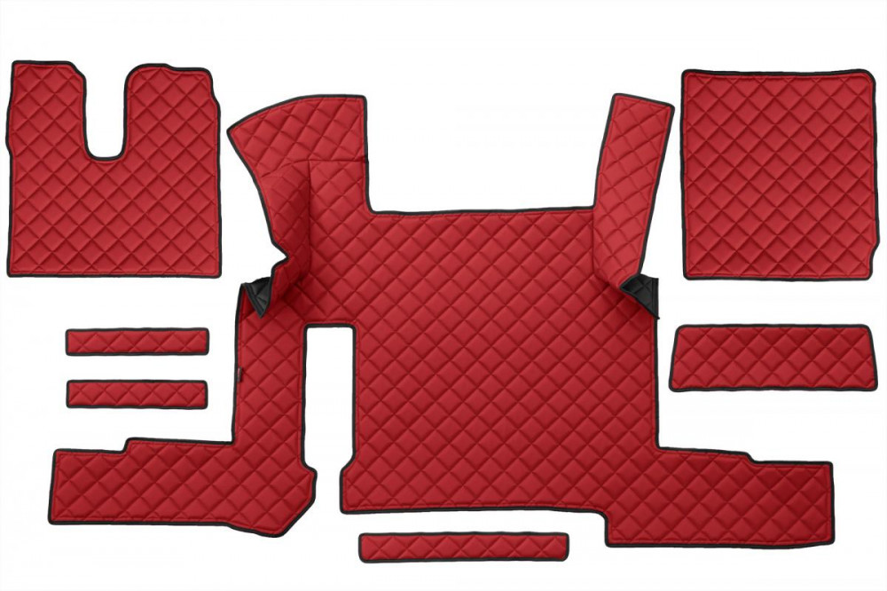 Image of Bőr teljes padló borítás MAN TGX 2018-tól Automata (Két fiókos) PIROS