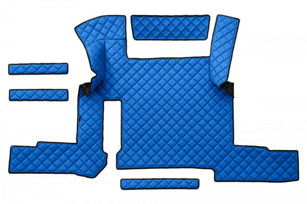 Image of Bőr teljes padló borítás MAN TGX 2018-tól Automata (Két fiókos) KÉK