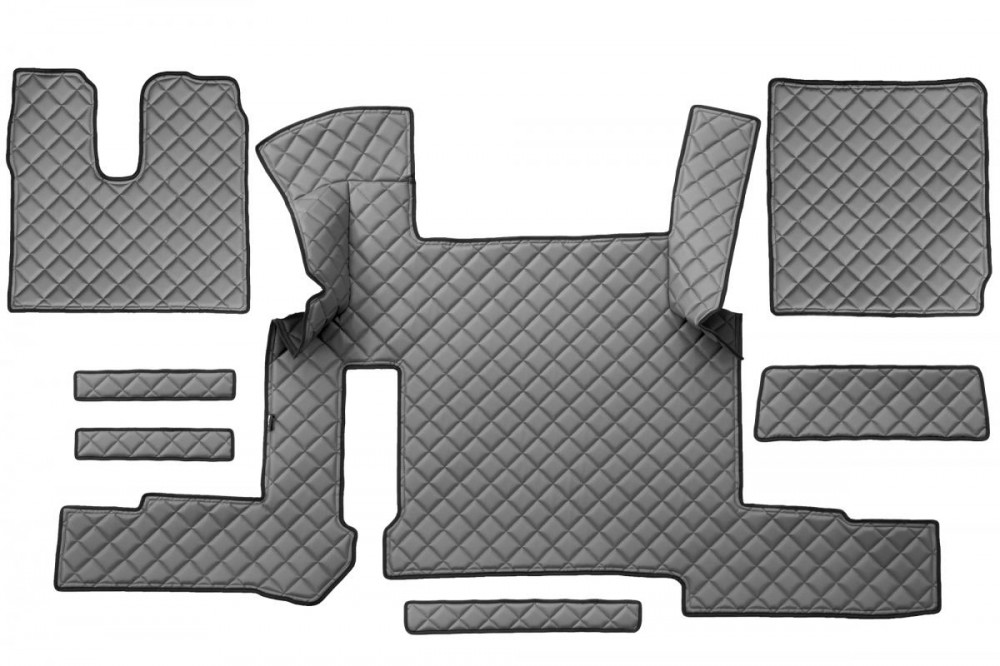 Image of Bőr teljes padló borítás MAN TGX 2018-tól Automata (Két fiókos) SZÜRKE