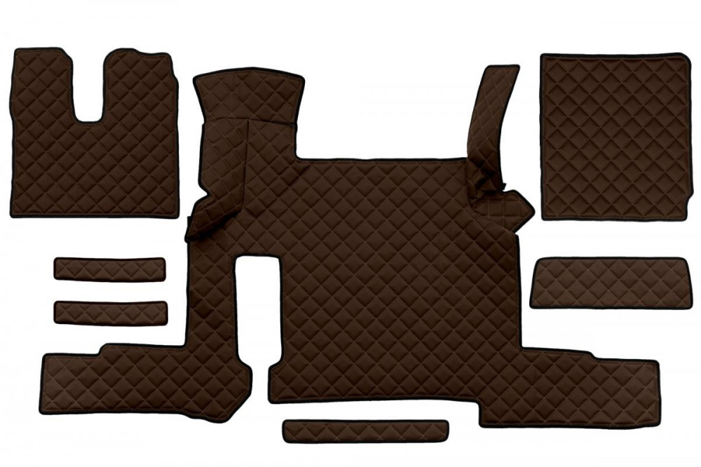 Image of Bőr teljes padló borítás MAN TGX 2018-tól Automata (Két fiókos) BARNA