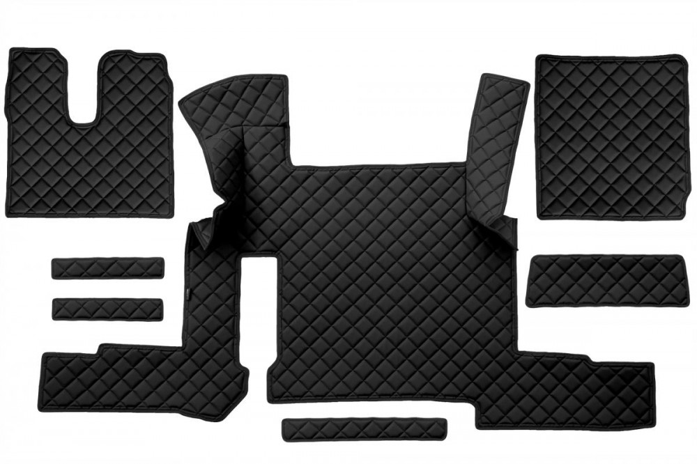 Image of Bőr teljes padló borítás MAN TGX 2018-tól Automata (Két fiókos) FEKETE