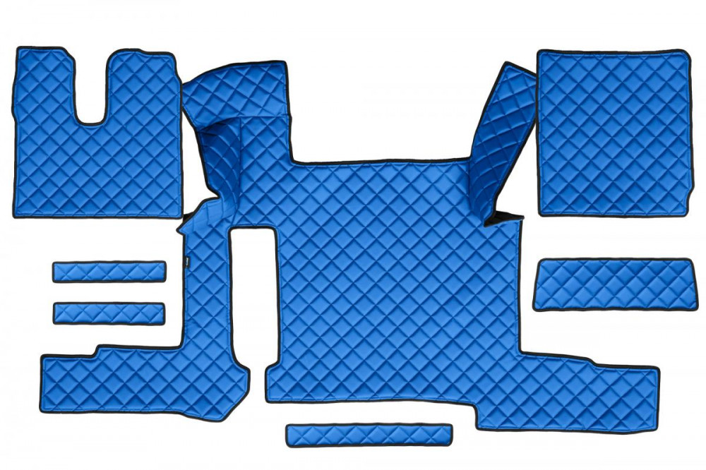 Image of Bőr teljes padló borítás MAN TGX 2018-tól Manual (Két fiókos) KÉK